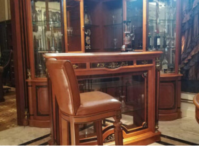 Barstuhl Bar Chairs Leather for Bar Thresen Table Chair Stool Baroque Rococo